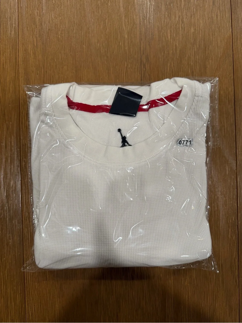 Jordan White Long Sleeve Crewneck with Black Jumpman
